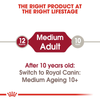 Royal Canin Medium Breed Adult Wet Dog Food - 140 g - Heads Up For Tails