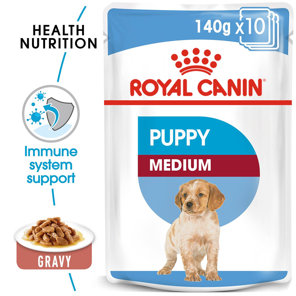 Royal Canin Puppy Medium Wet Puppy Food 140 g Heads Up For Tails