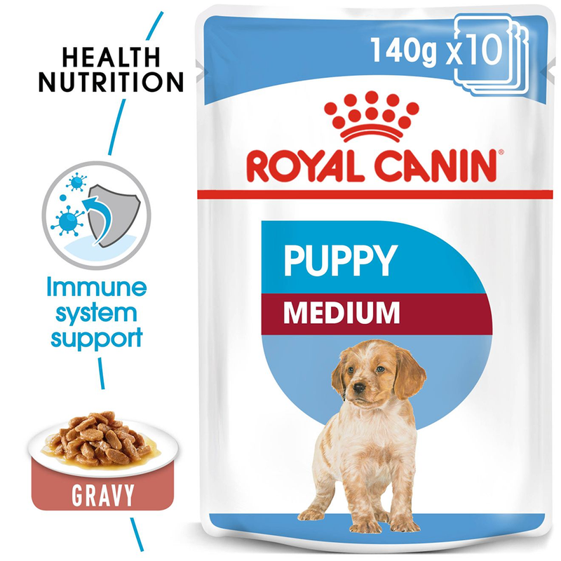 Royal Canin Puppy Medium Wet Puppy Food - 140 g - Heads Up For Tails