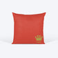 HUFT Crown Design Personalised Cushion - 12 inches (30 x 30 cm) - Heads Up For Tails