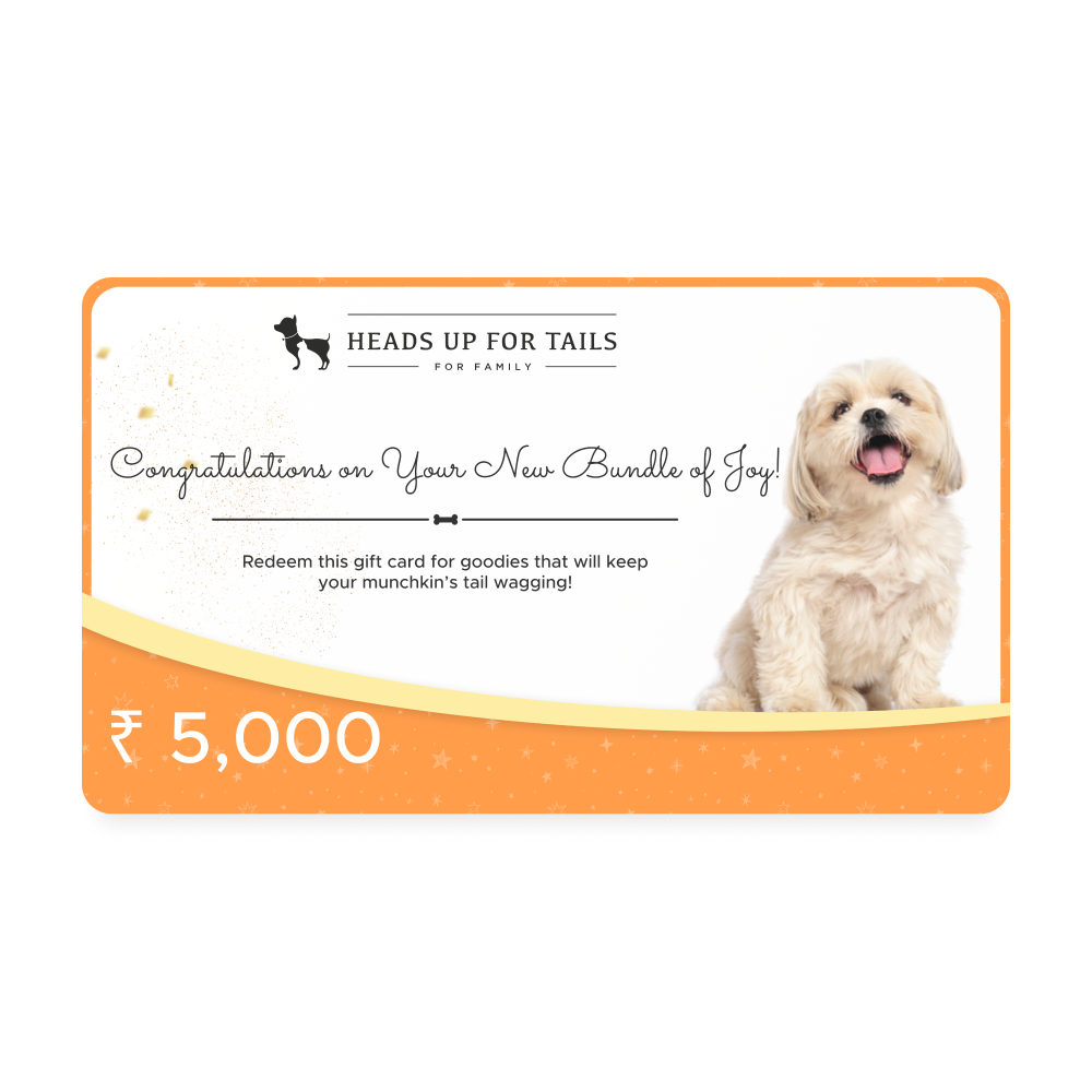 HUFT New Dog Gift Card - Heads Up For Tails