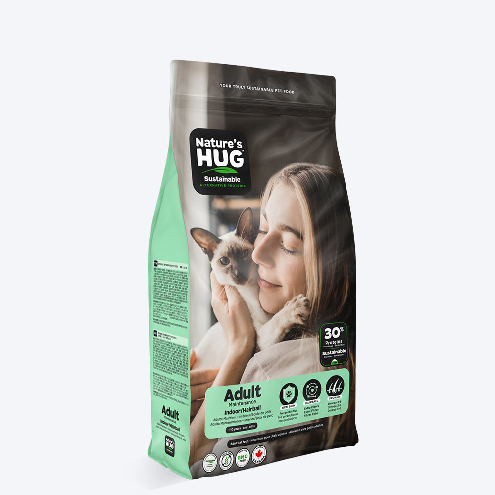 Nature's Hug Adult Maintenance Indoor Hairball Vegan Dry Cat Food - Heads Up For Tails