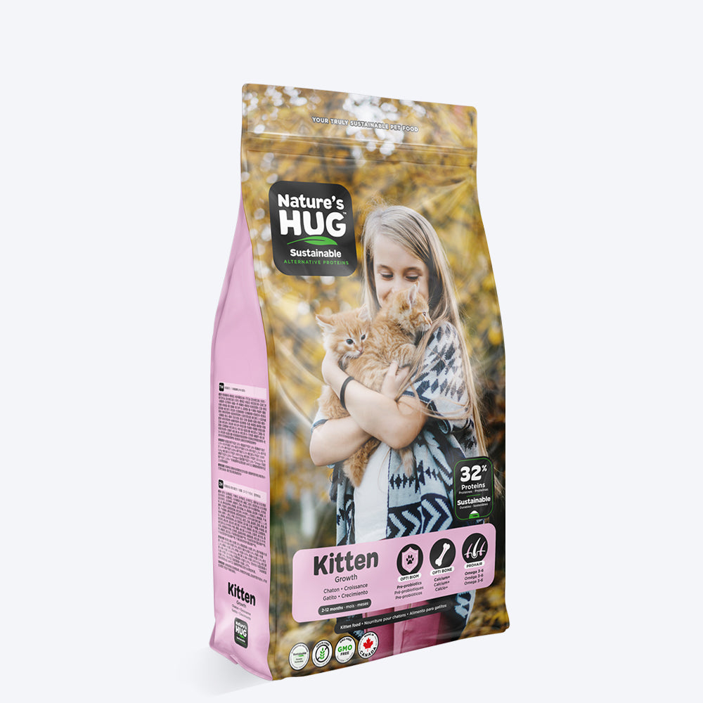 Nature's Hug Kitten Growth Vegan Dry Cat Food - 1.81 kg - Heads Up For Tails