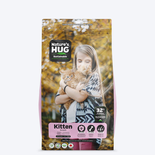 Nature's Hug Kitten Growth Vegan Dry Cat Food - 1.81 kg - Heads Up For Tails