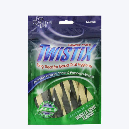 NPIC Twistix Vanilla Mint Dog Treats - Heads Up For Tails