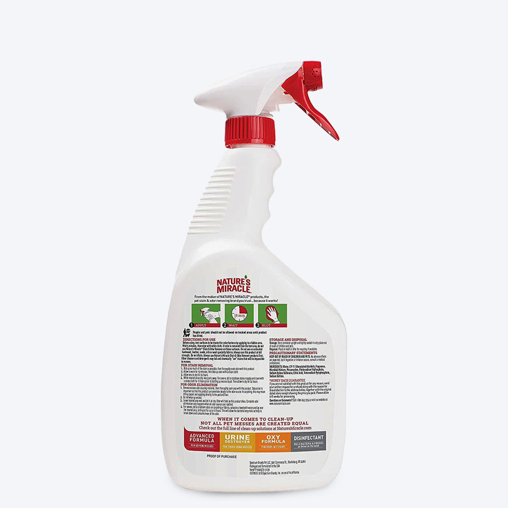 Natures Miracle Enzymatic Formula Stain And Odor Remover - 946 ml - Heads Up For Tails