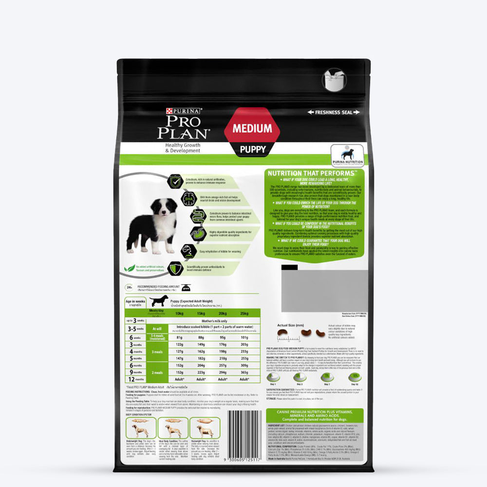 PURINA PRO PLAN Medium Breed Dry Puppy Food - Heads Up For Tails