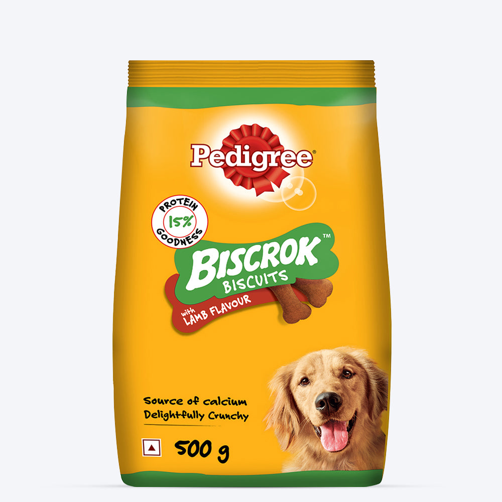 Pedigree Biscrok Biscuits for Dogs - Lamb Flavour - Heads Up For Tails