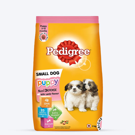 Pedigree Small Breed Dry Puppy Food - Lamb & Milk - Heads Up For Tails