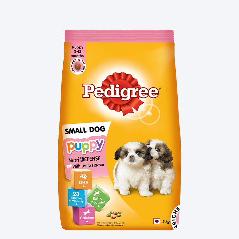 Pedigree Small Breed Dry Puppy Food - Lamb & Milk1