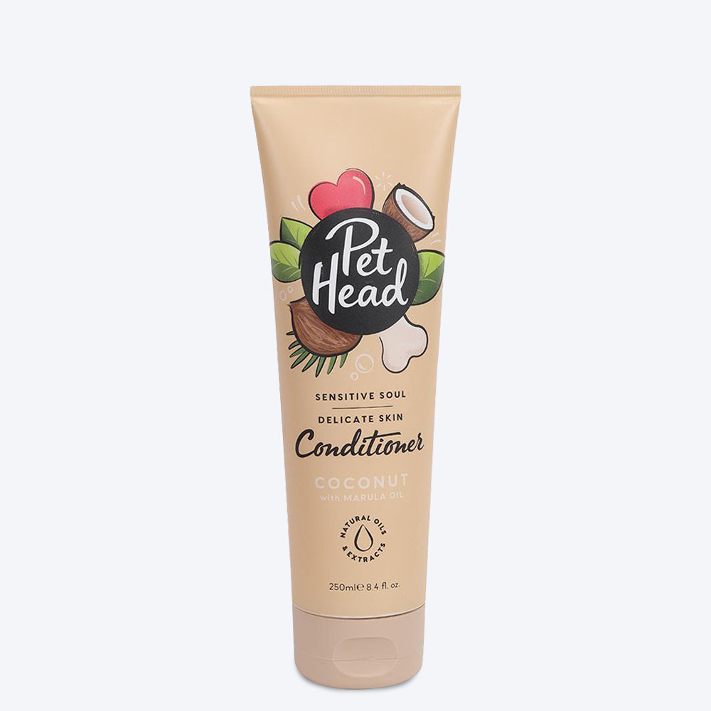 Pet Head Coconut Sensitive Soul Conditioner For Dogs and Cats - 250ml - Heads Up For Tails