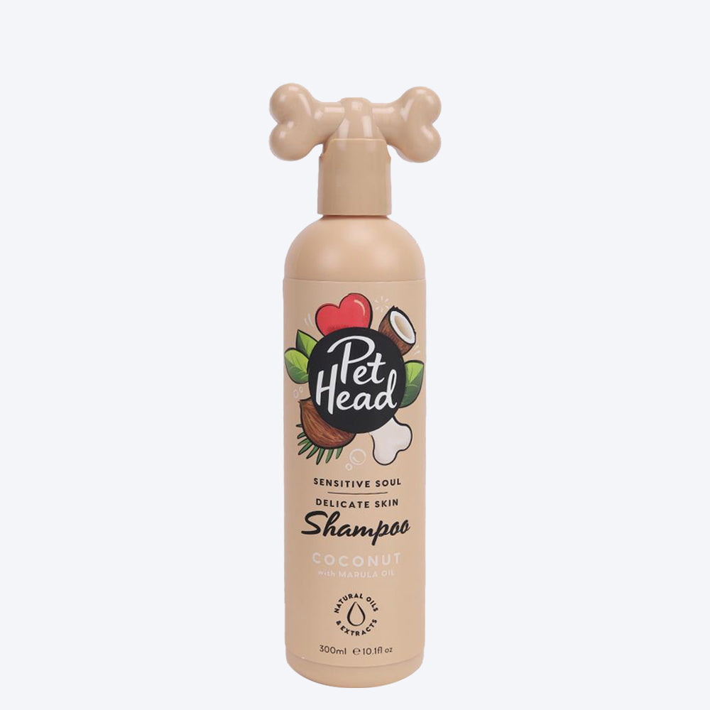 Pet Head Coconut Sensitive Soul Shampoo For Dogs & Cats - 300ml - Heads Up For Tails