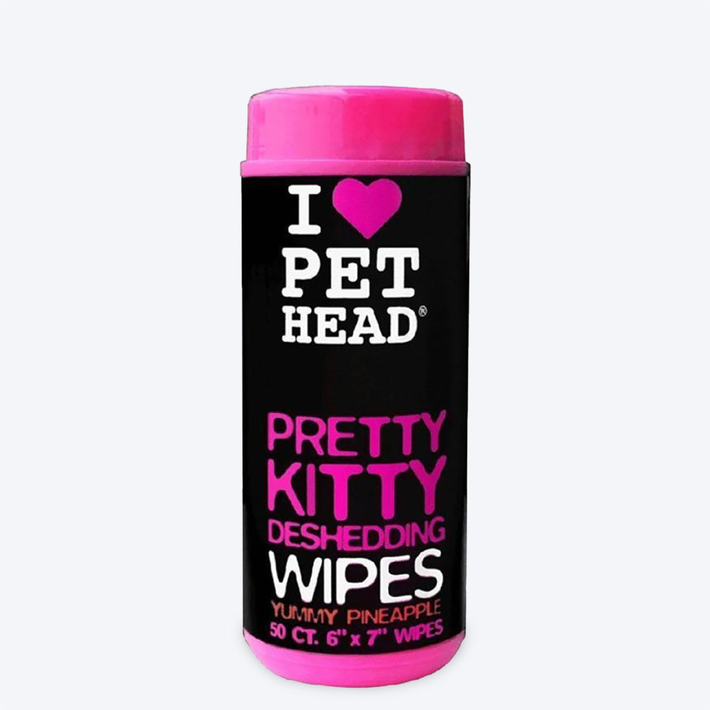 Pet Head Pretty Kitty Deshedding Cat Wipes - 50 Wipes_01