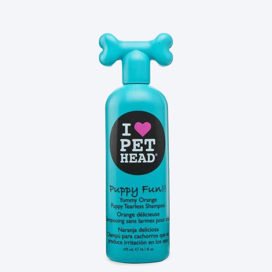 Pet Head Puppy Fun Tearless Dog Shampoo - Yummy Orange - 475 ml - Heads Up For Tails