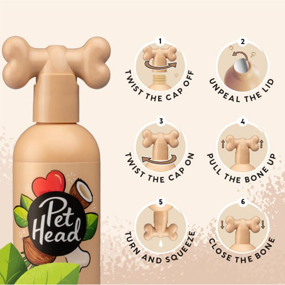 Pet Head Coconut Sensitive Soul Shampoo For Dogs & Cats - 300ml - Heads Up For Tails