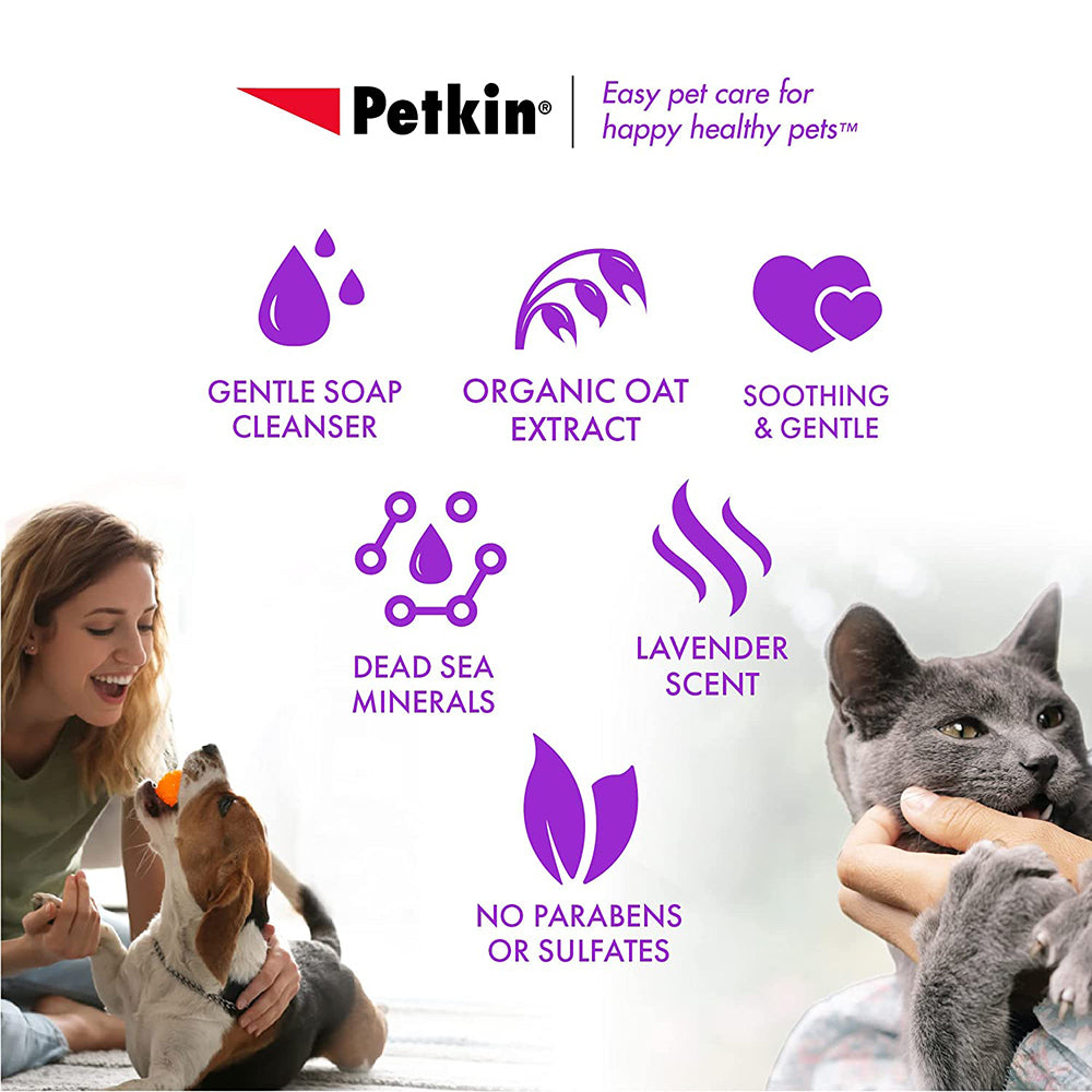 Petkin Mineral Bath Pet Wipes - 200 Pcs - Heads Up For Tails