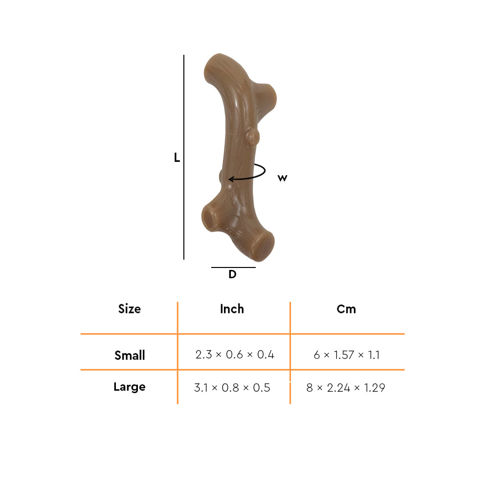 Petstages Liver Branch Dog Chew Toy - Heads Up For Tails