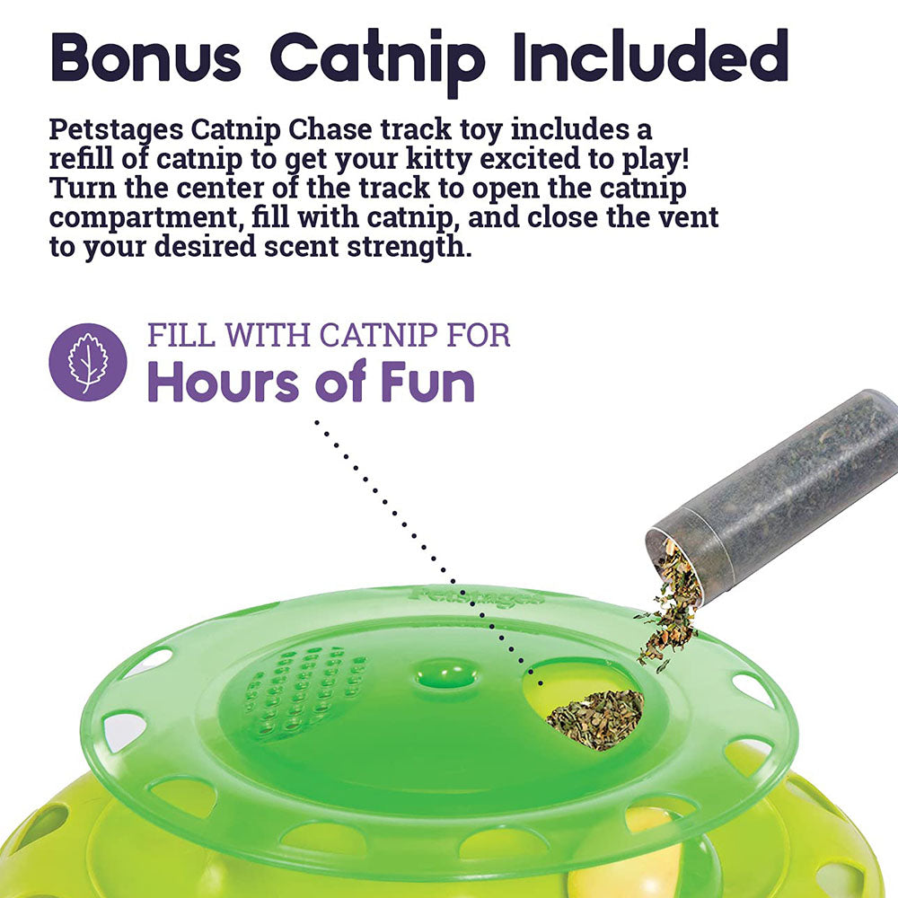 Petstages Catnip Chaser Cat Toy - Heads Up For Tails