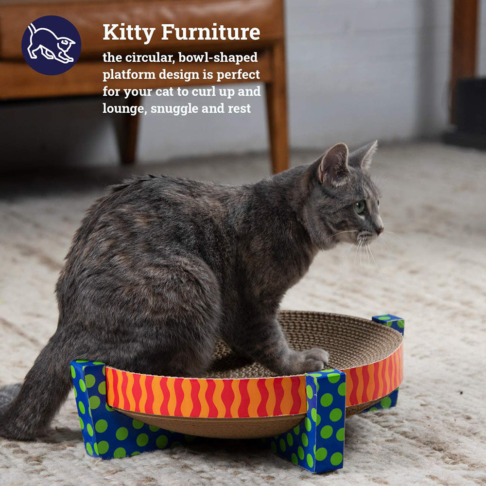 Petstages Easy Life Scratch & Snuggle Hammock Cat Scratcher - Heads Up For Tails