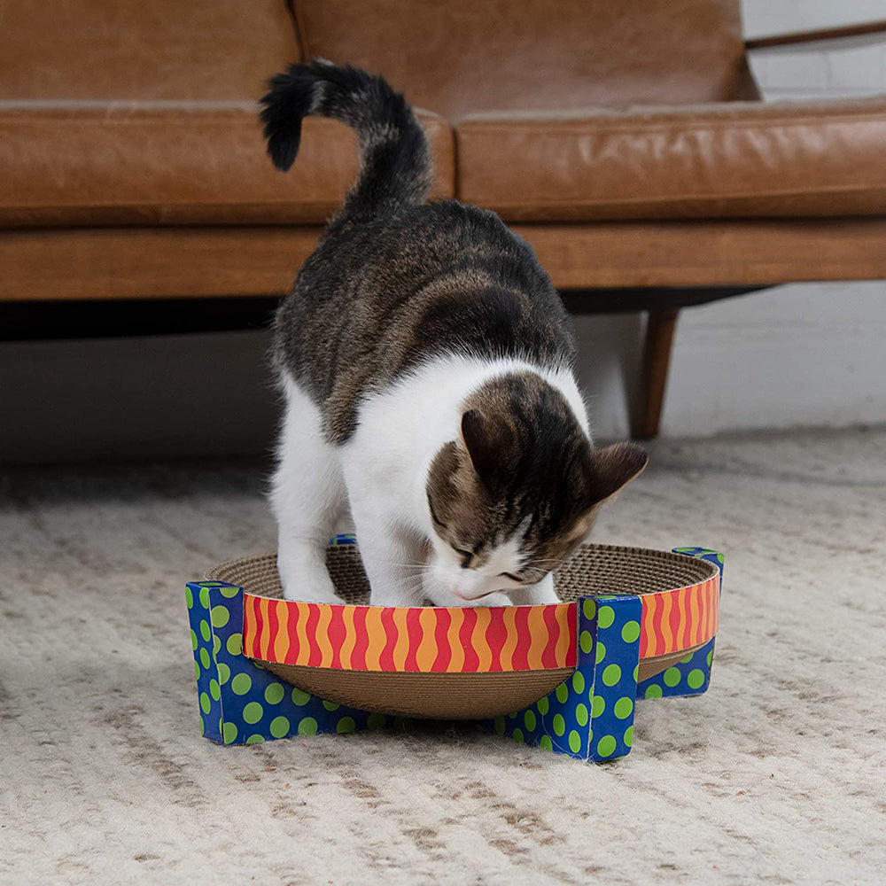 Petstages Easy Life Scratch & Snuggle Hammock Cat Scratcher - Heads Up For Tails