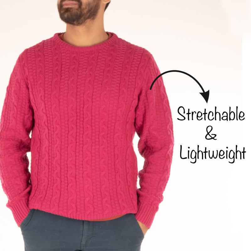 HUFT Twinning Classic Sweater for Humans - Orchid Flower Pink - Heads Up For Tails