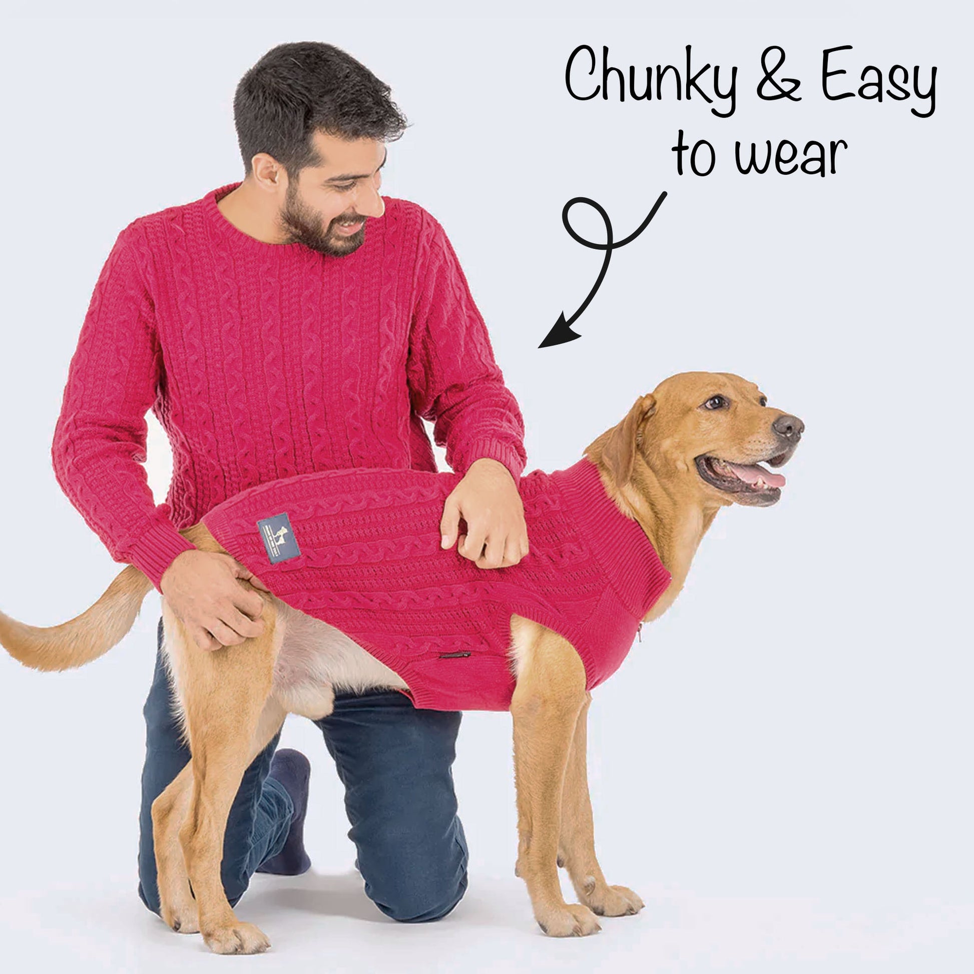 HUFT Twinning Classic Sweater for Humans - Orchid Flower Pink - Heads Up For Tails