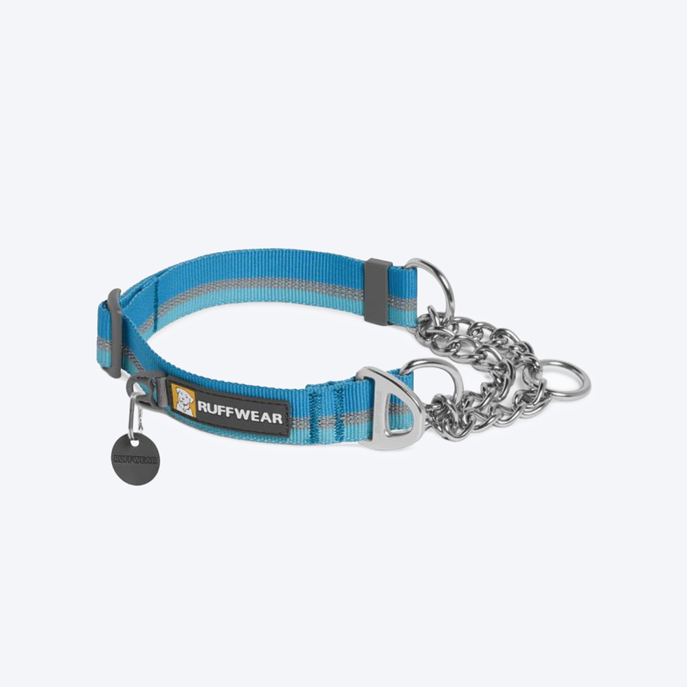 Ruffwear Chain Reaction Dog Collar - Blue Dusk - Heads Up For Tails