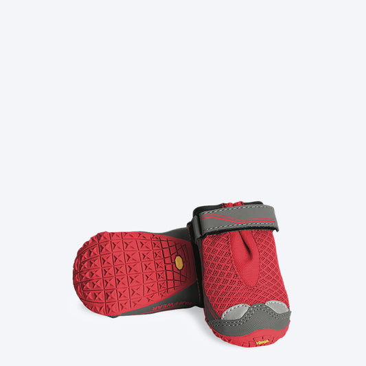 Ruffwear Grip Trex Dog Shoes - 1 Pair ( 2 Boots Covers 2 paws Only) - Red Currant - Heads Up For Tails