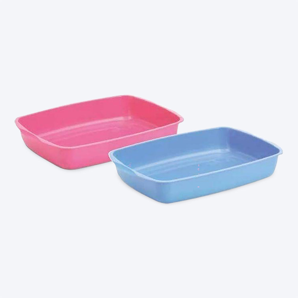 Savic Cat Litter Tray - 14.8 x 10.5 x 2.3 inch - Heads Up For Tails