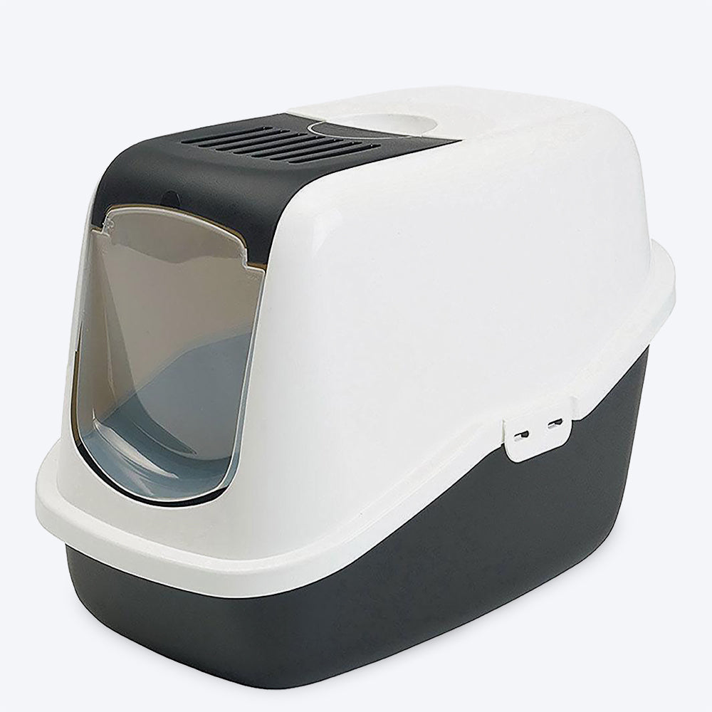 Savic Nestor Cat Toilet - Black - 22 x 15 x 15 inch