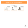 HUFT Bamboo Slicker Brush For Dogs & Cats - Heads Up For Tails