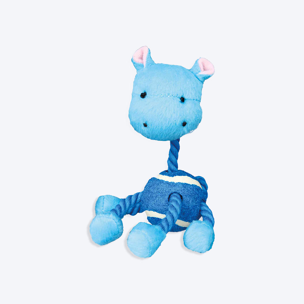 Trixie Animal Figures Dog Toy with Ball and Rope - Assorted - Heads Up For Tails