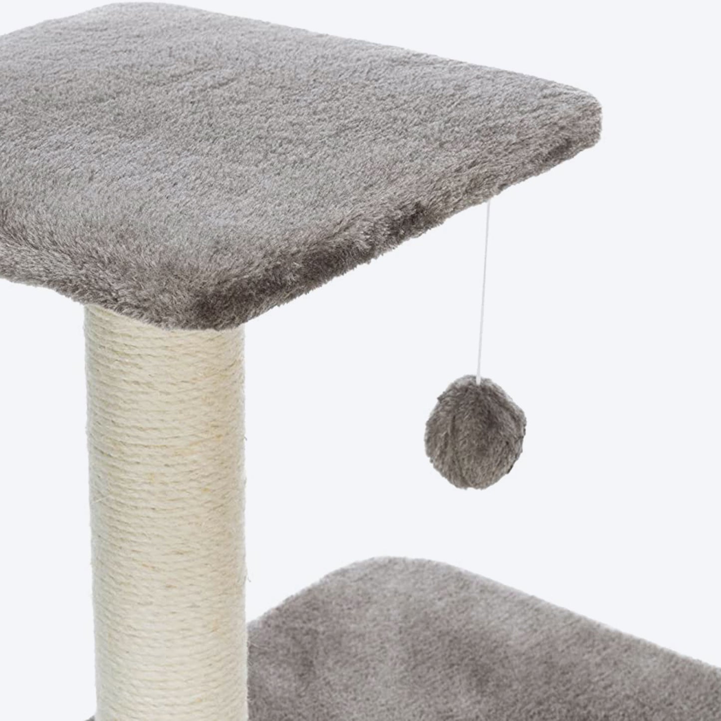 Trixie Atlea Cat Scratching Post - Platinum Grey with Paw Prints - Heads Up For Tails