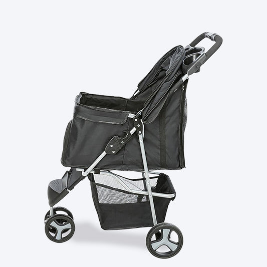 Trixie Black Buggy Hold Upto 4.6 kg 47 X 100 X 80 cm - Heads Up For Tails