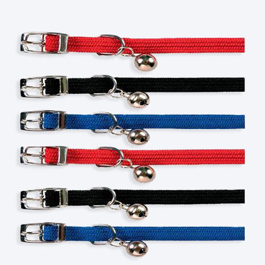 Trixie Cat Collar with Bell Charm - Pack of 6 - Heads Up For Tails