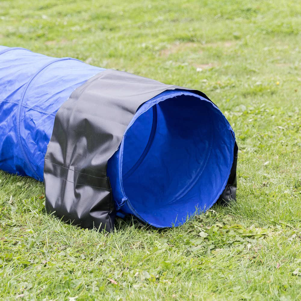 Trixie Dog Agility Basic Tunnel Blue -  60 cm X 5 M - Heads Up For Tails