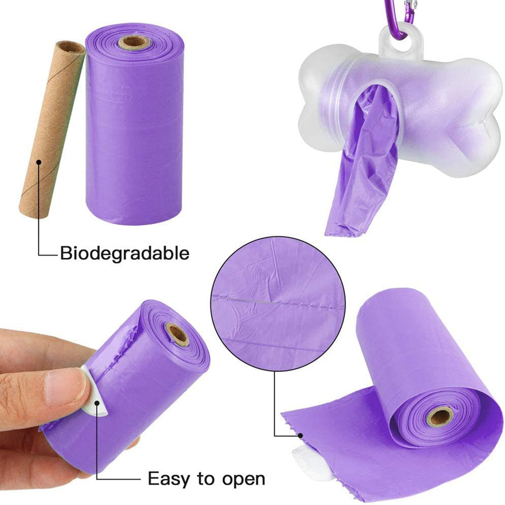 Trixie Dog Poop Bags with Lavender Scent - Purple - Heads Up For Tails