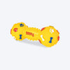 Trixie Dumbbell Vinyl Dog Squeaker Toy - Assorted Colours - Heads Up For Tails