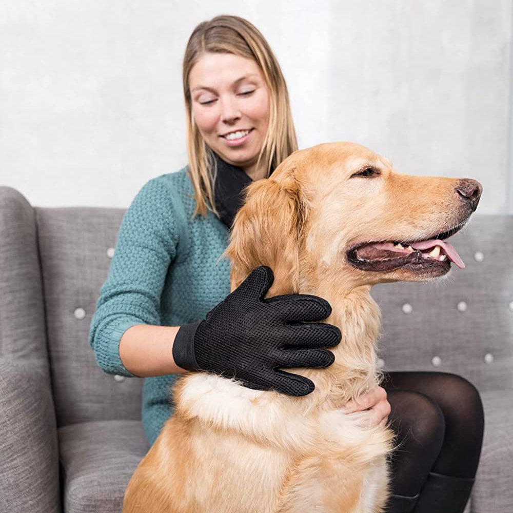 Trixie Fur Care Massage Gloves for Dogs - Heads Up For Tails