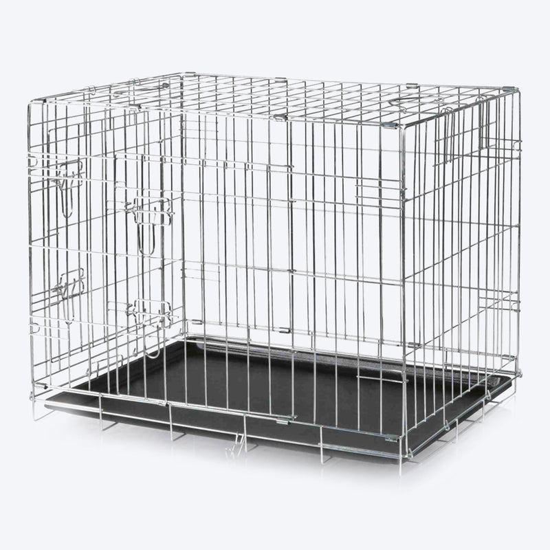 Trixie Home Transport Cage For Pets - Wire Mesh with Two Doors - Heads Up For Tails
