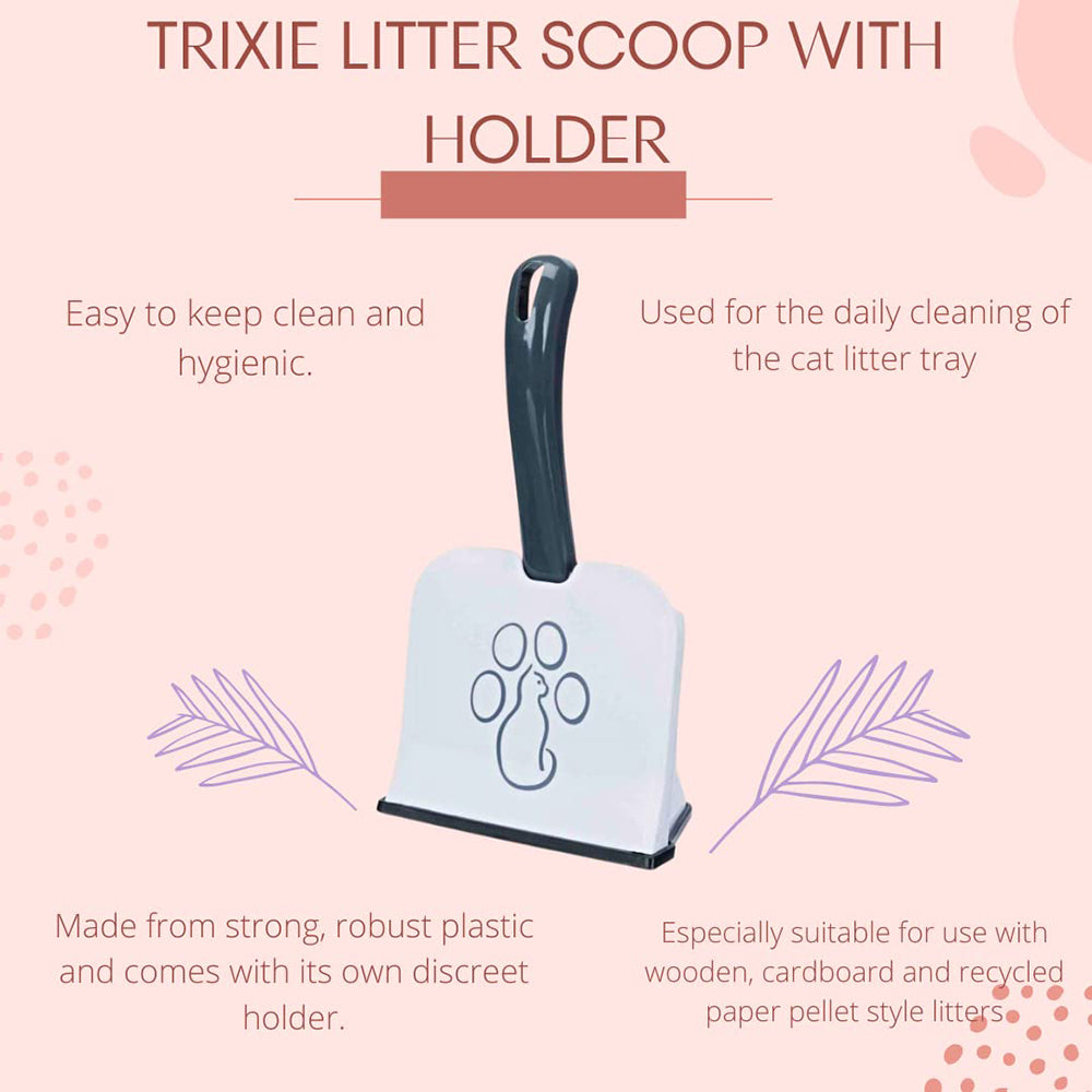 Trixie Litter Scoop With Holder - L - Heads Up For Tails