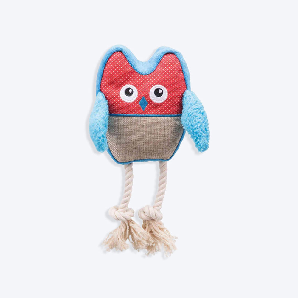 Trixie Owl Dog Plush Toy - Assorted - 24 cm - Heads Up For Tails