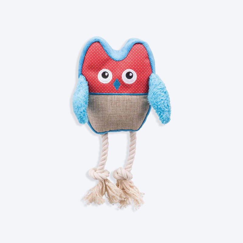 Trixie Owl Dog Plush Toy - Assorted - 24 cm - Heads Up For Tails