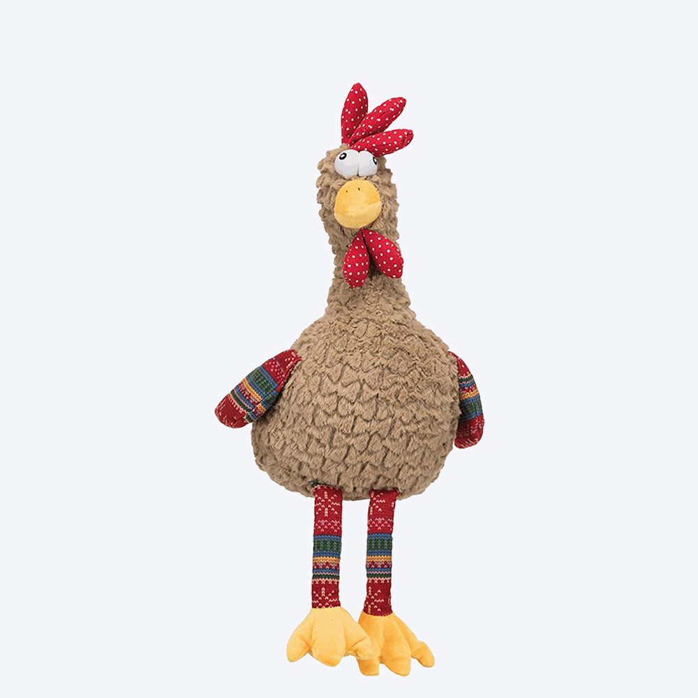 Trixie Rooster Animal Sound Plush Dog Toy - 60cm-1