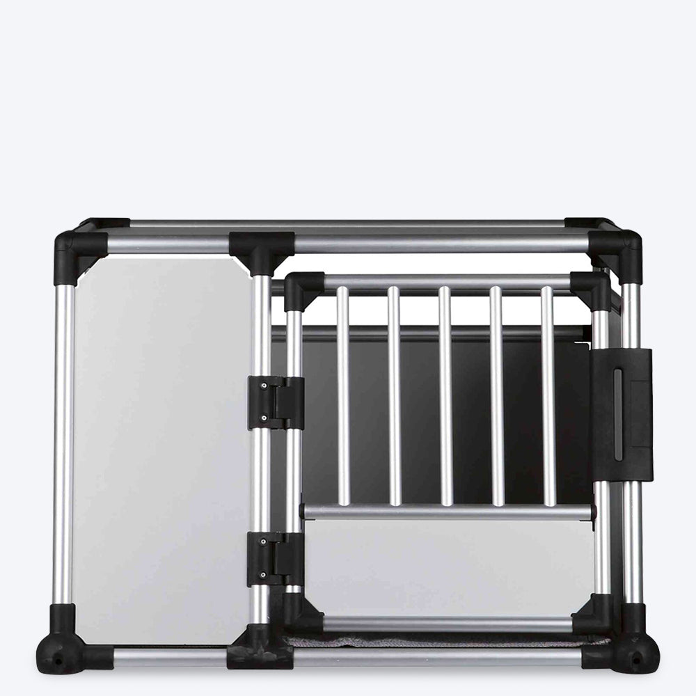 Trixie Silver Transport Box Aluminum For Dogs & Cats - Heads Up For Tails