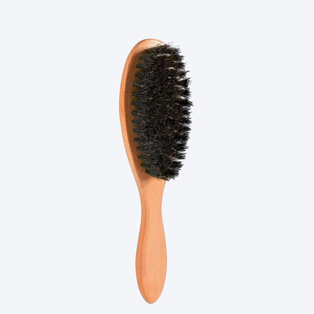 Trixie Wooden Cat and Dog Brush with Natural Bristles - Heads Up For Tails