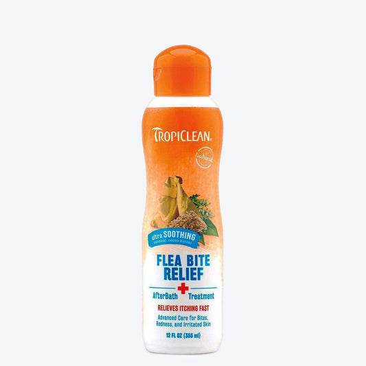 TropiClean Natural Flea and Tick Bite Relief For Dogs & Cats - After Bath Treatment - 335 ml - Heads Up For Tails
