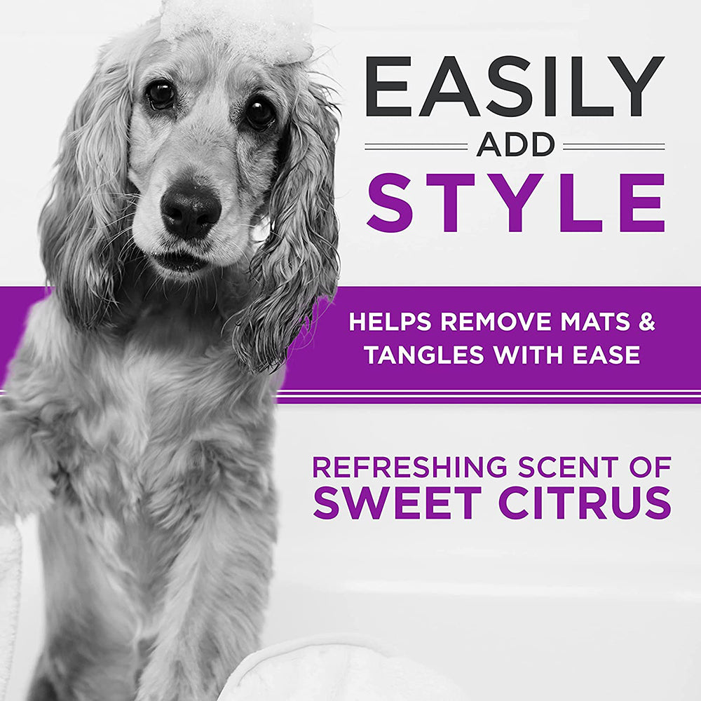Tropiclean Perfect Fur Curly and Wavy Coat Shampoo For Dogs - 473ml - Heads Up For Tails