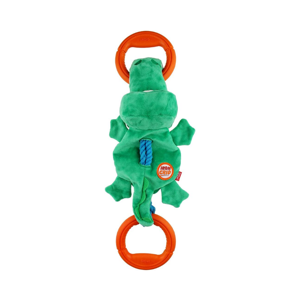 GiGwi Iron Grip Crocodile Plush Tug Toy for Dogs with TPR Handle_03