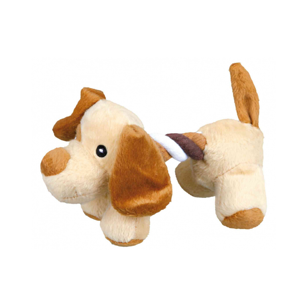 Trixie Animal with Rope Dog Toy - Assorted